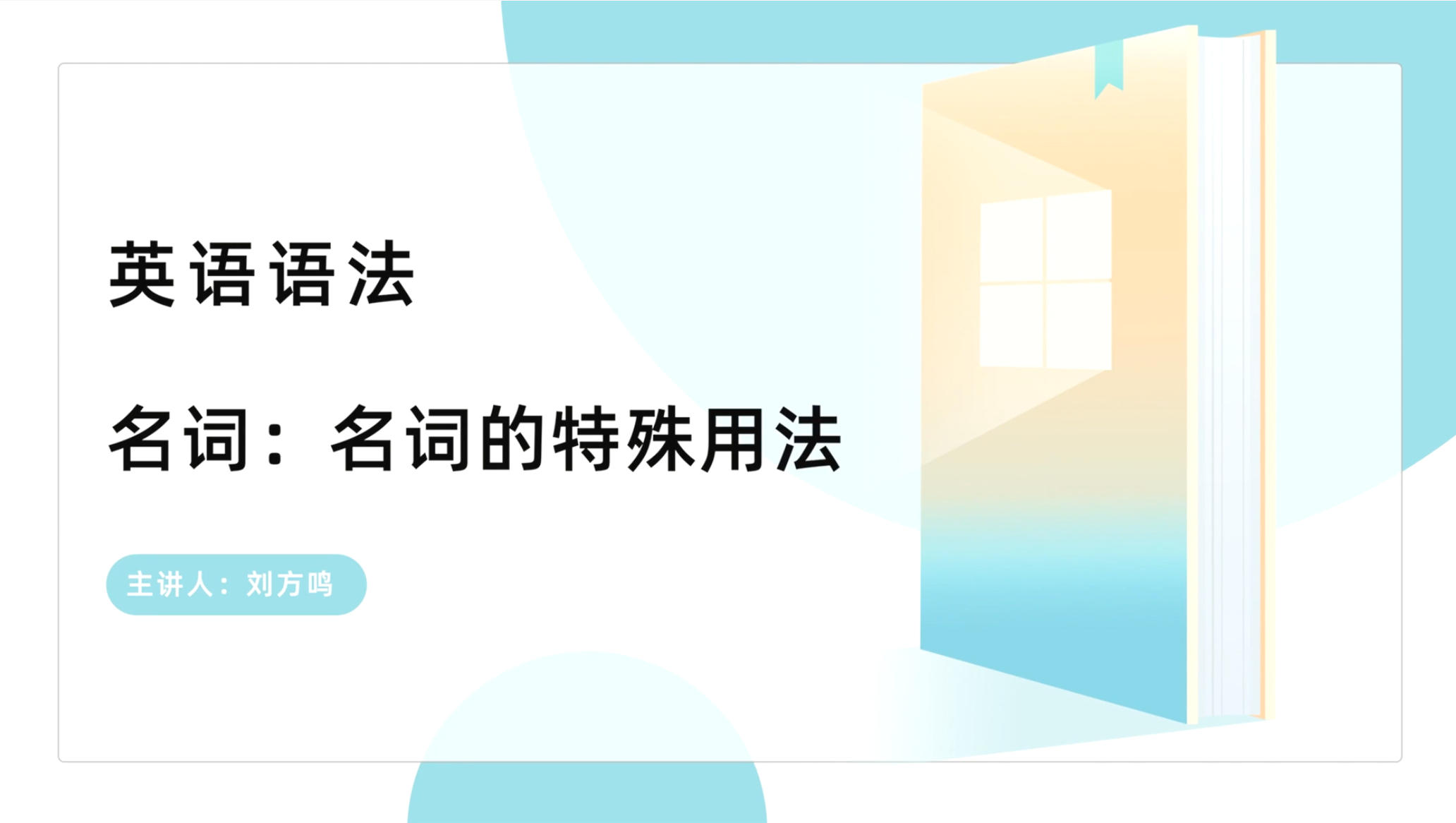 名词的特殊用法